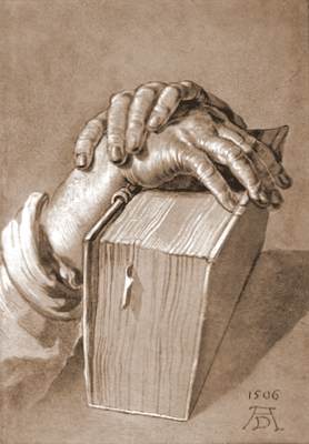 Albrecht D�rer: Studie rukou s Bibl�